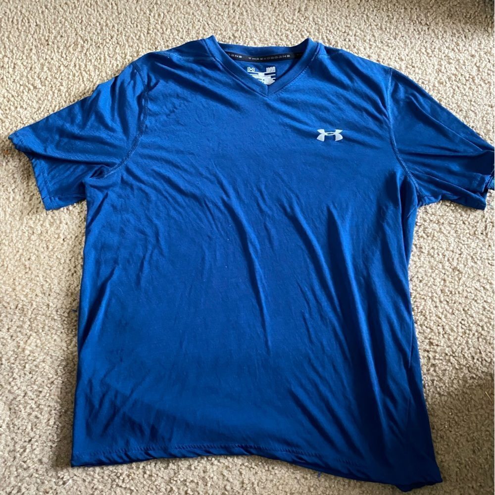 Bundle Mens Blue Under Armour Athletic Tshirts